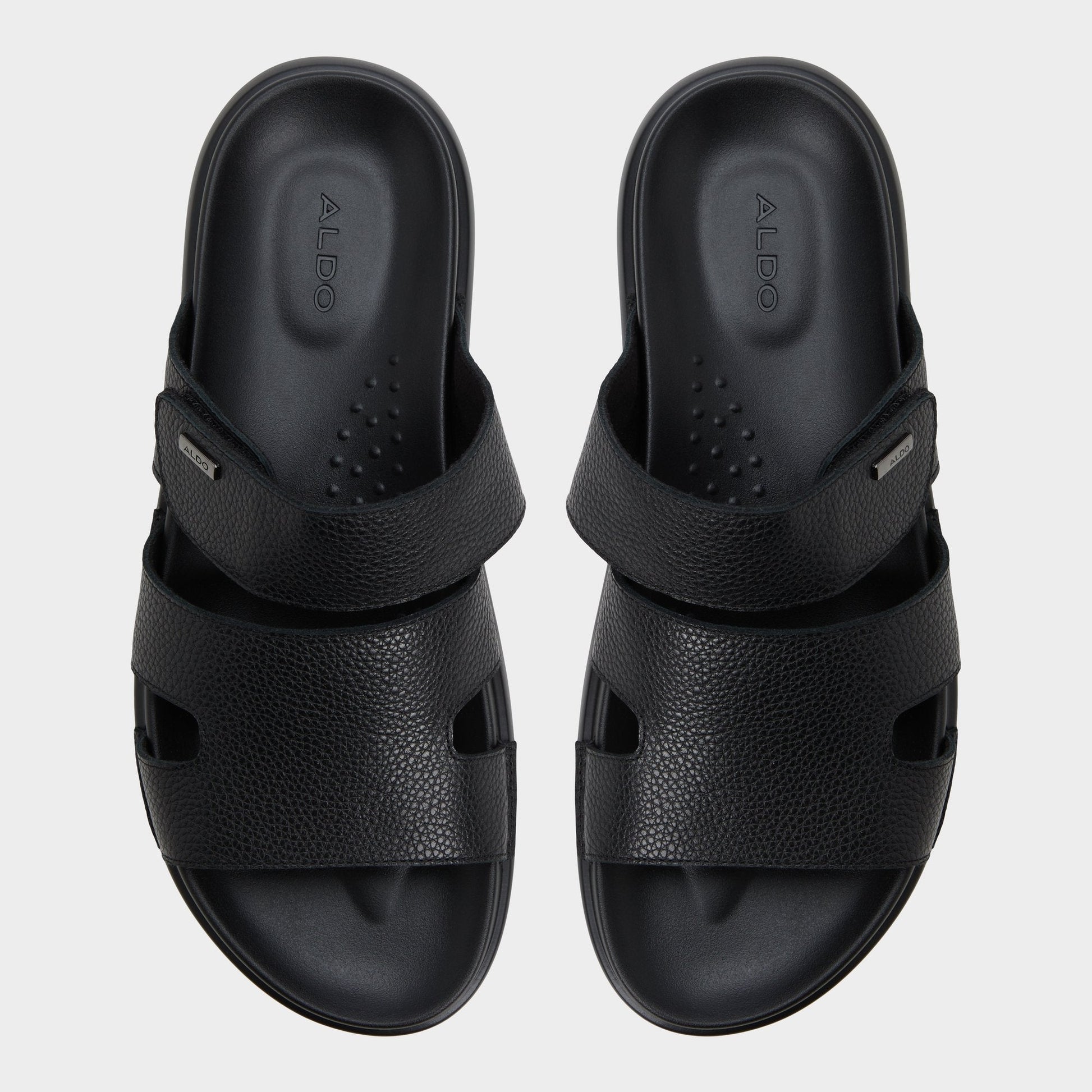Aldo Windham Black Men's Sandals & Slides - Slide sandal Men