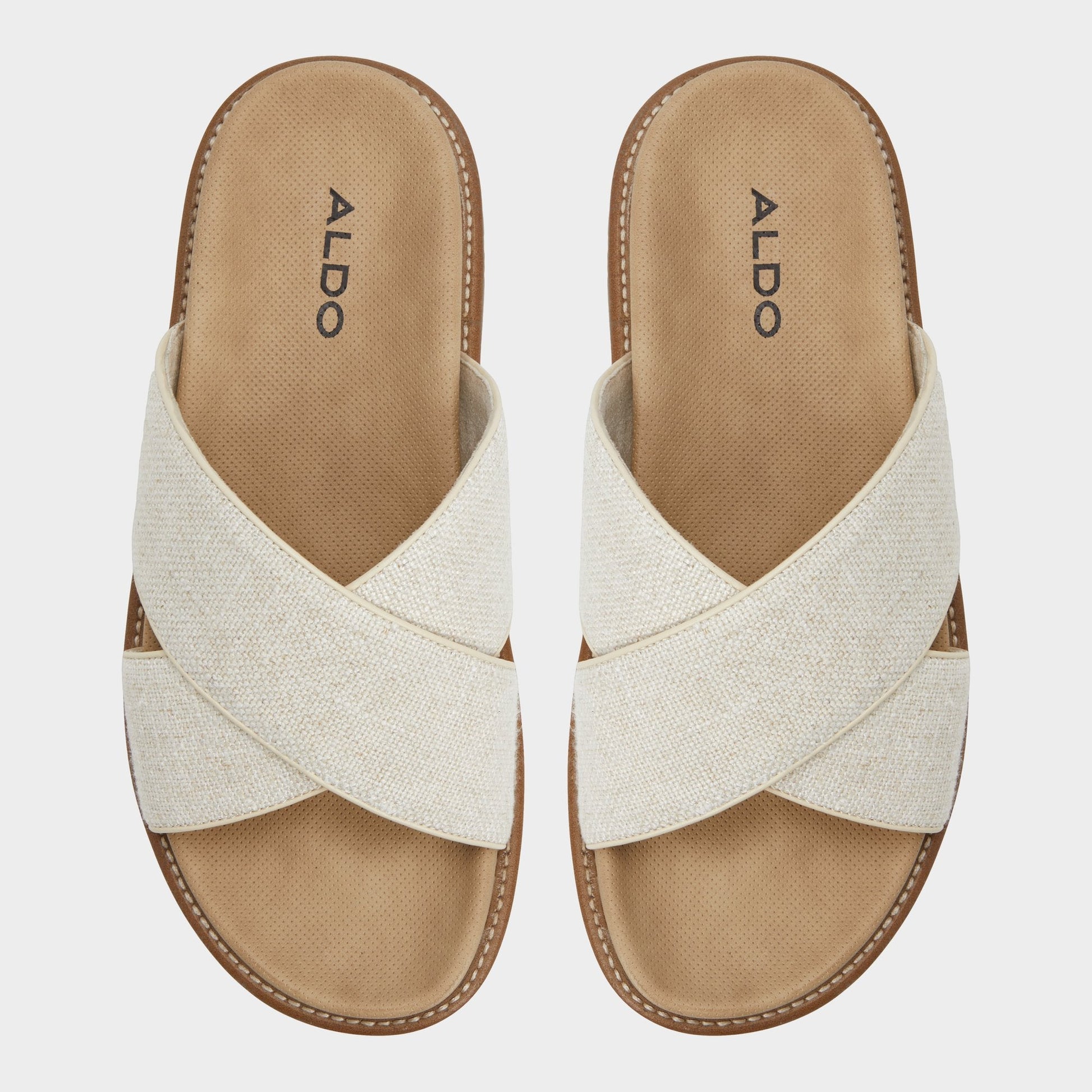 Aldo Marrin Open Beige Men's Slides - Slide sandal Men
