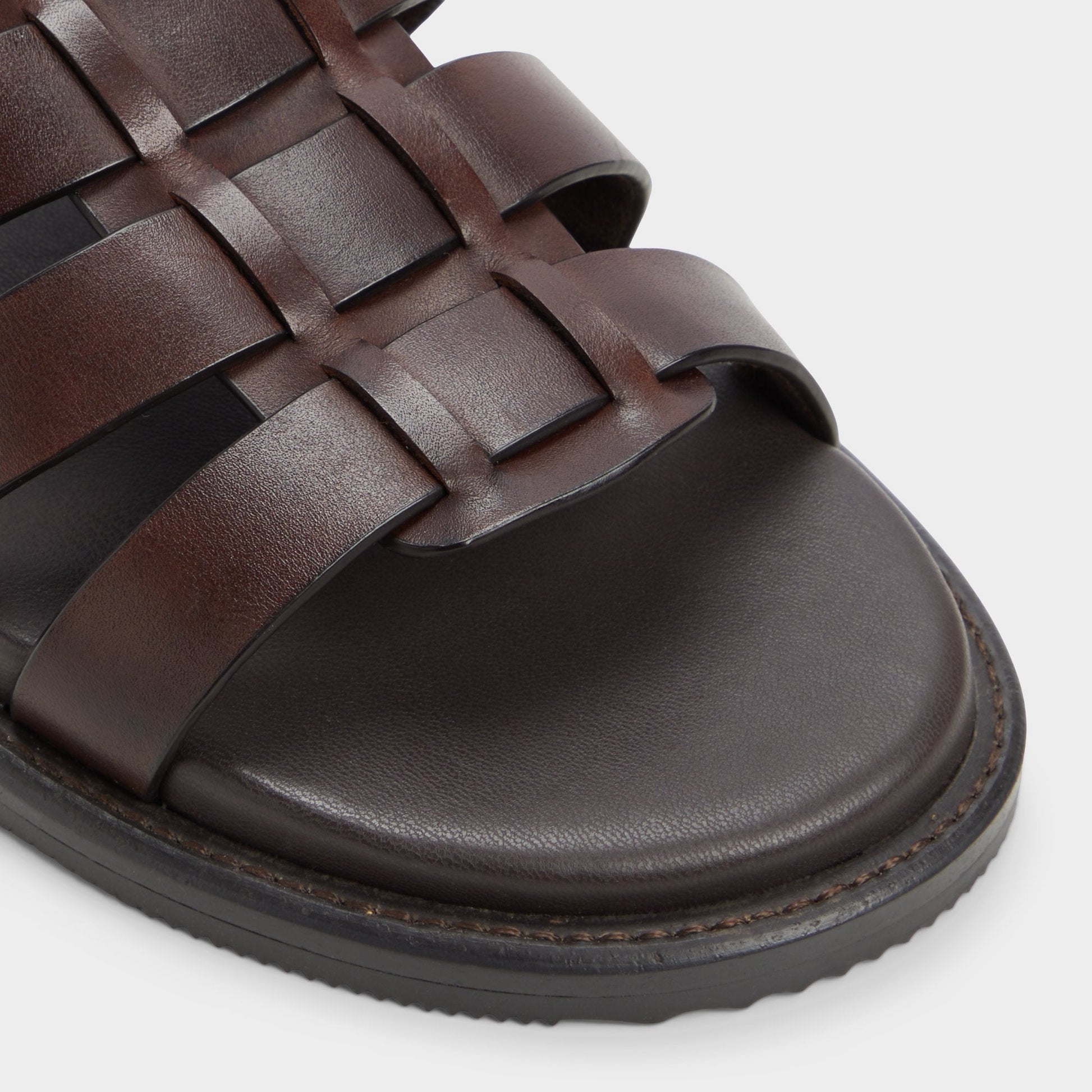 Aldo Warley Dark Brown Men's Sandals & Slides - Strappy flat sandal Men