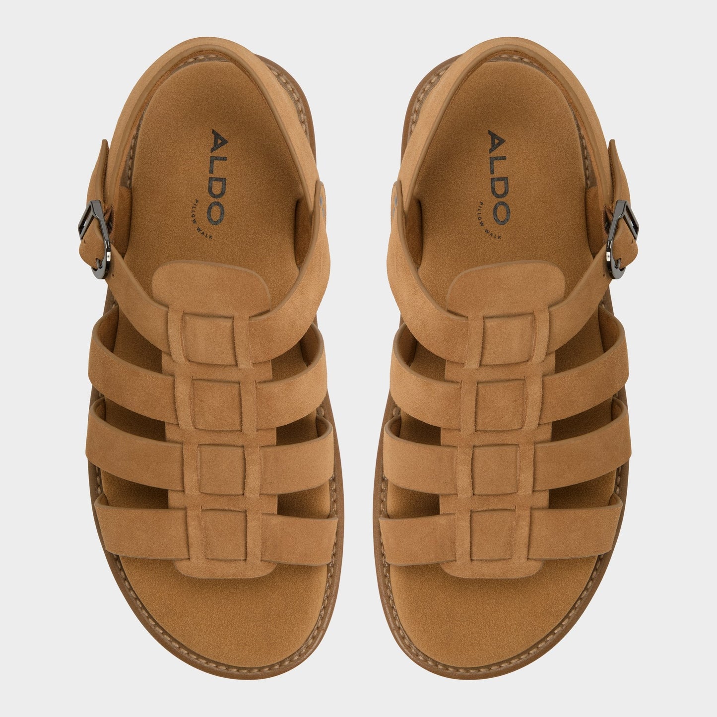 Aldo Warley Camel Men's Sandals & Slides - Strappy flat sandal Men
