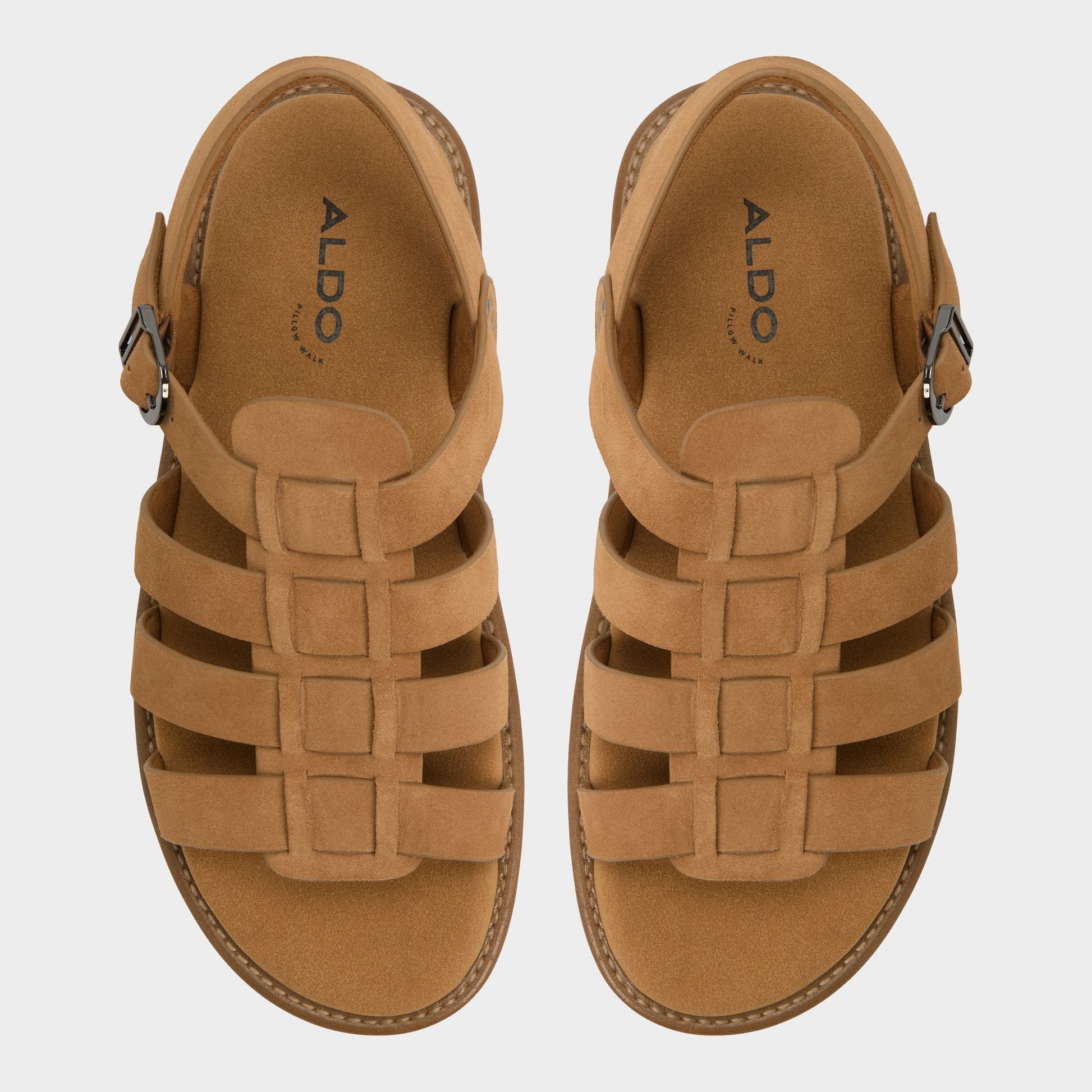 Aldo Warley Camel Men's Sandals & Slides - Strappy flat sandal Men