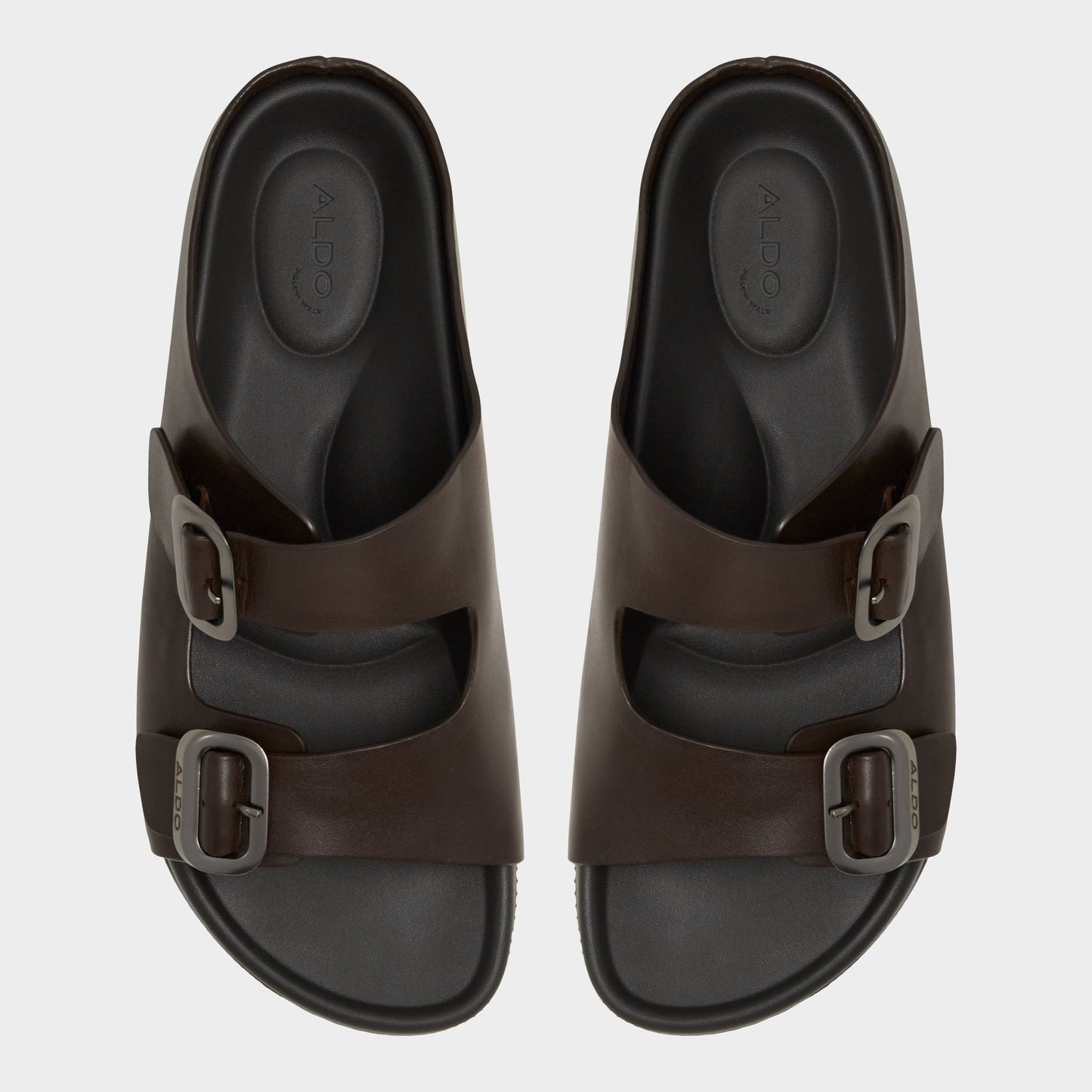 Aldo Kennebunk Dark Brown Men's Slides - Slide sandal Men