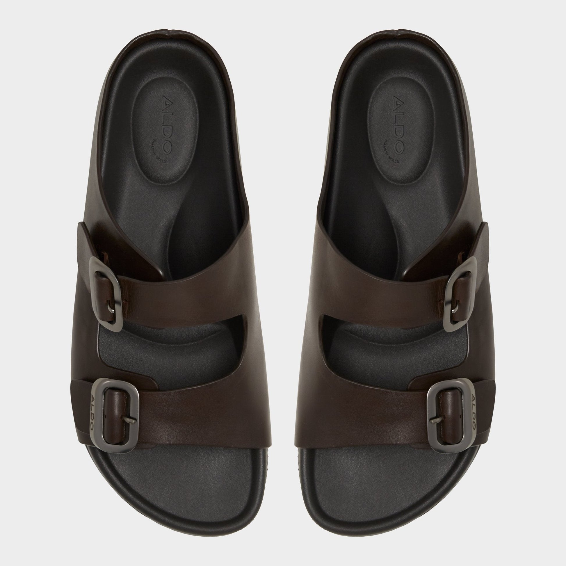 Aldo Kennebunk Dark Brown Men's Slides - Slide sandal Men