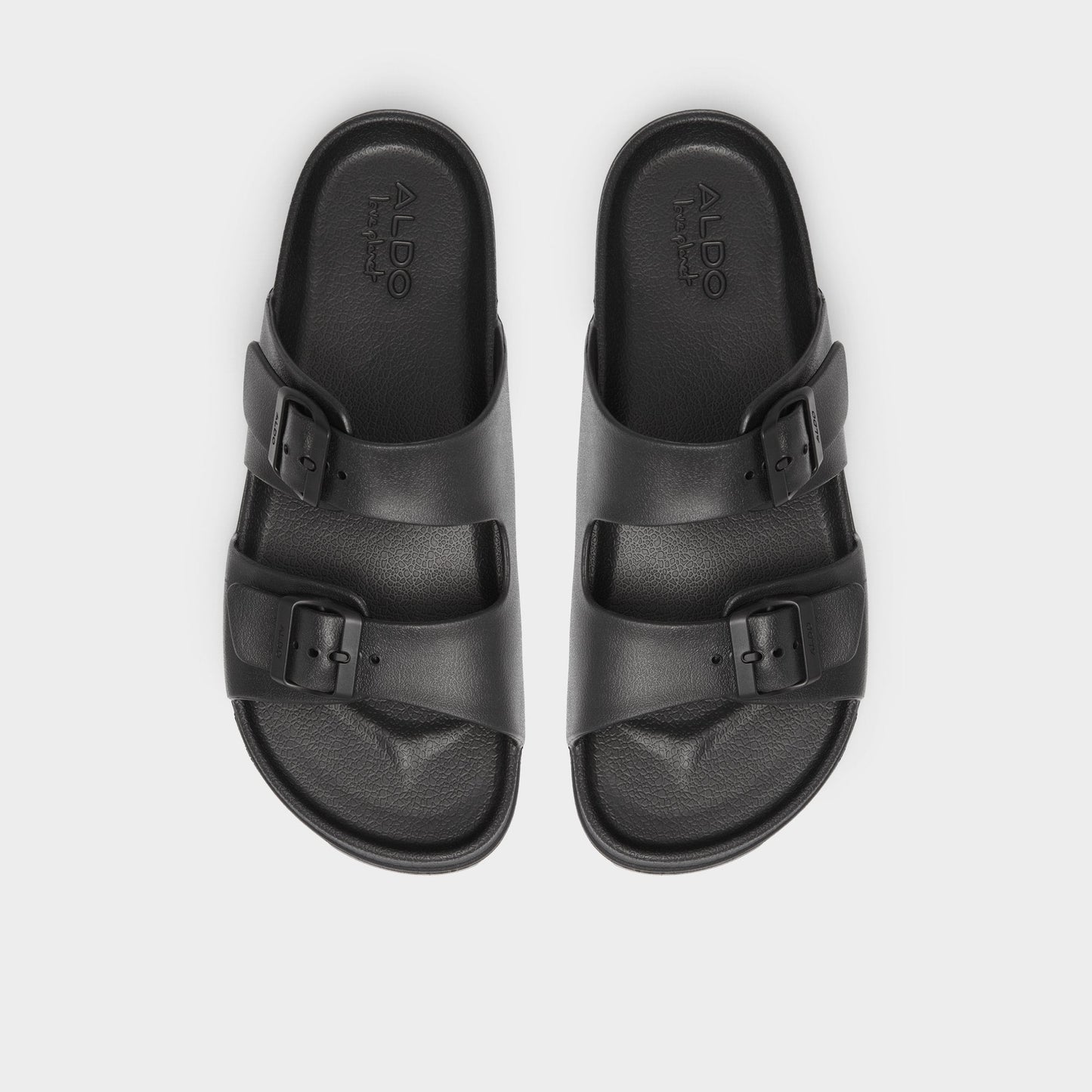 Aldo Hideo Black Men's Slides - Slide sandal Men