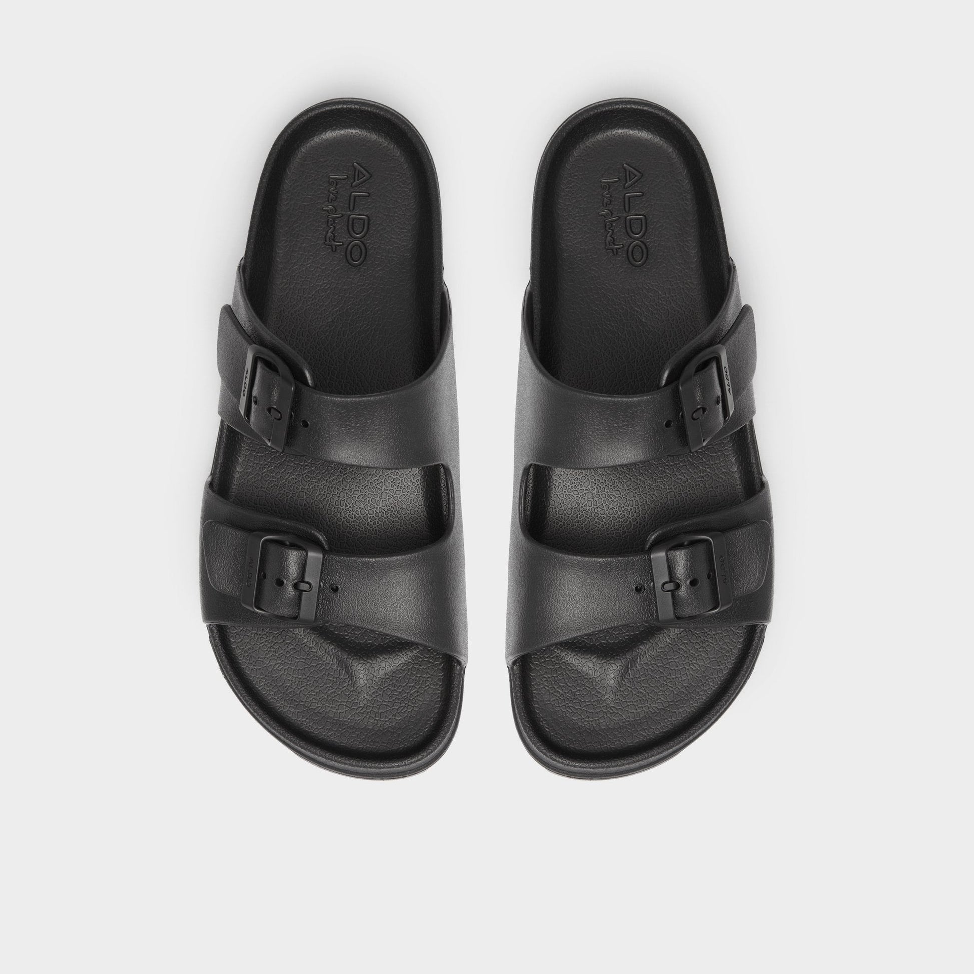 Aldo Hideo Black Men's Slides - Slide sandal Men