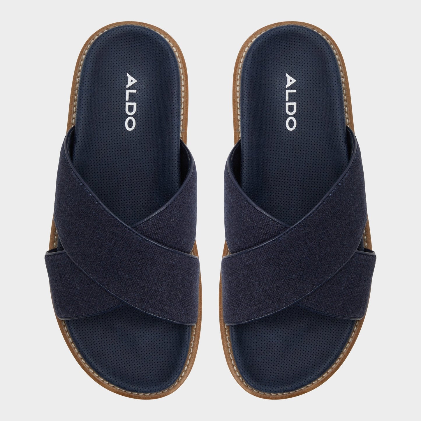 Aldo Marrin Navy Men's Slides - Slide sandal Men