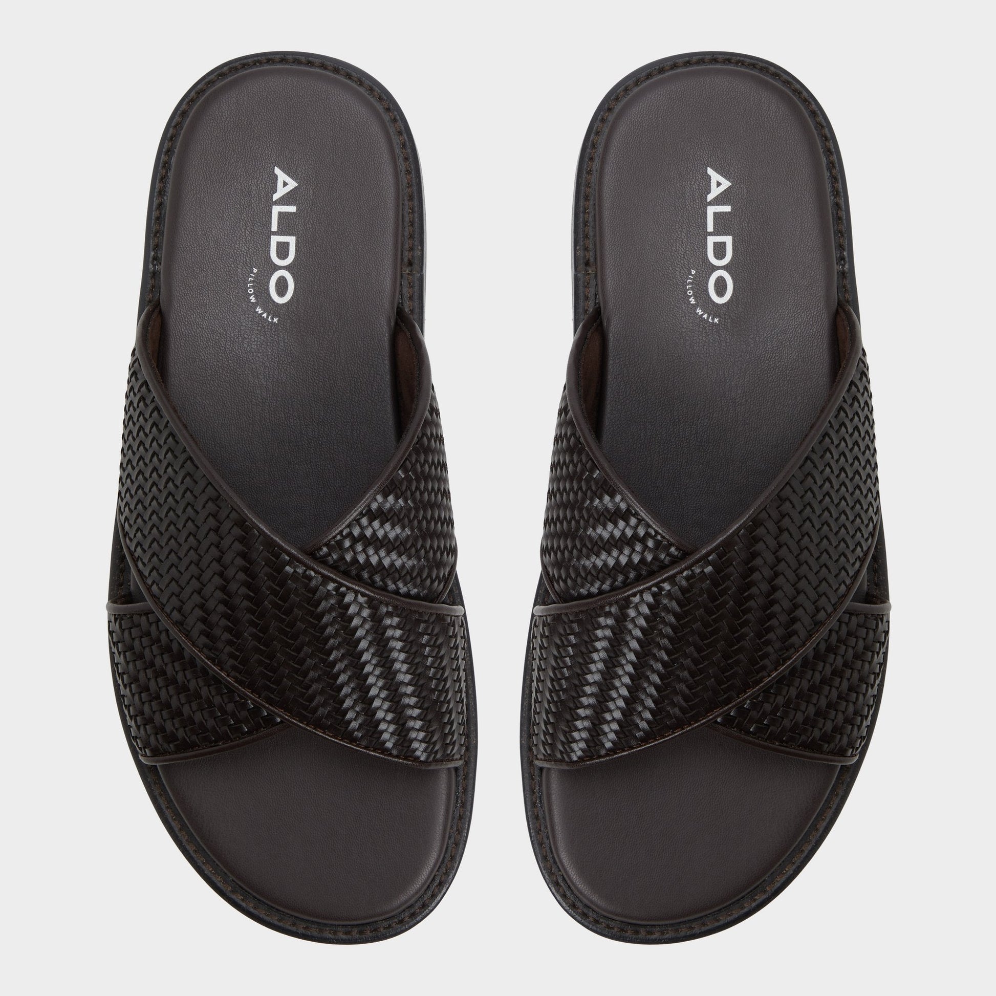 Aldo Tarik Dark Brown Men's Sandals & Slides - Slide sandal Men