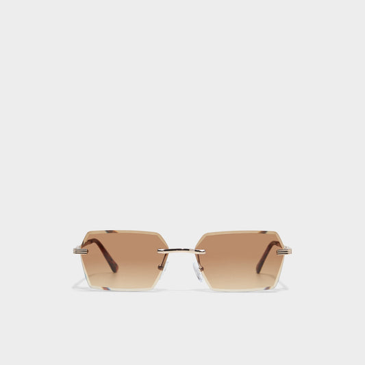 Aldo Kaaolle Gold Men's Rectangle - Rectangle sunglasses Men