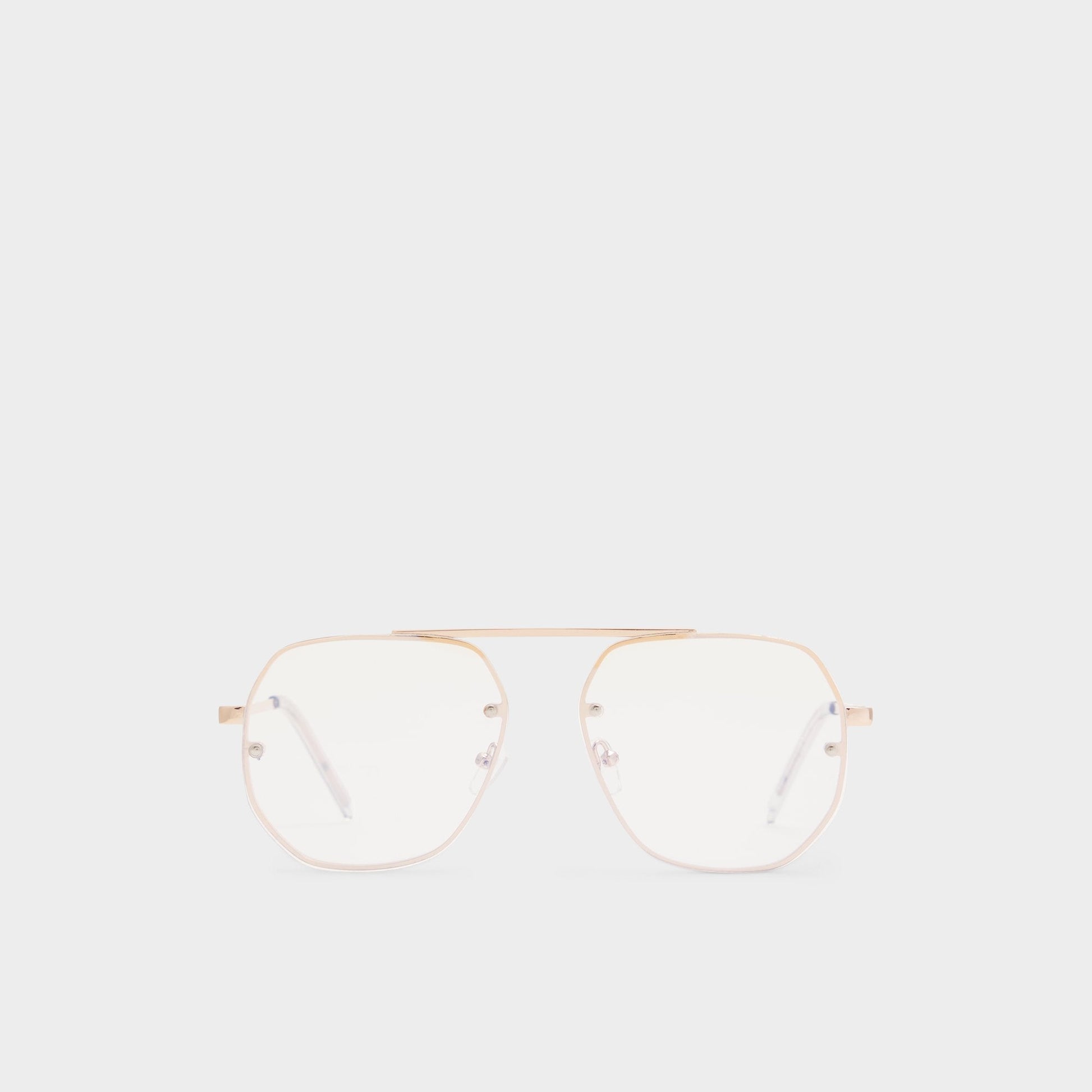 Aldo Diprion Gold Men's Aviator - Non-prescription reading glasses Men