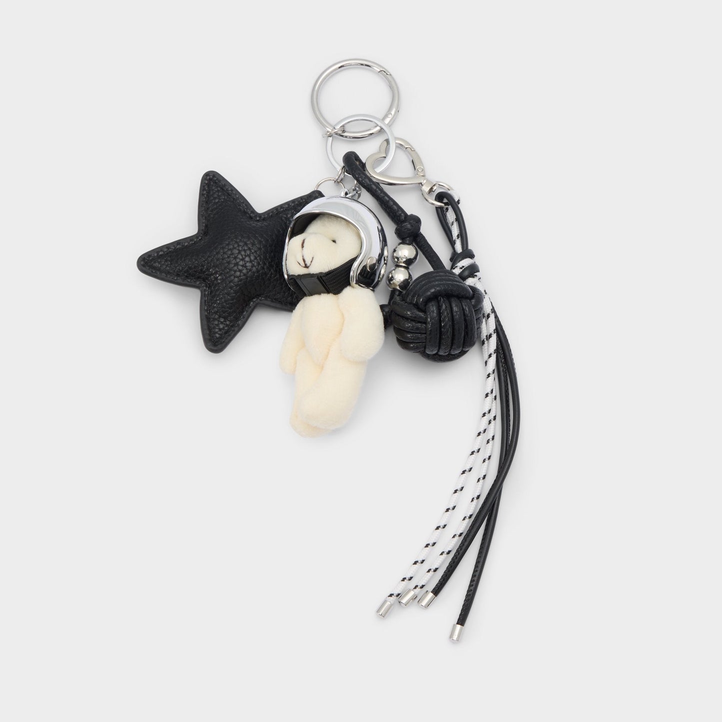 Aldo Astrobear in Black Silver Multi - Bag charm Bags|Accessories