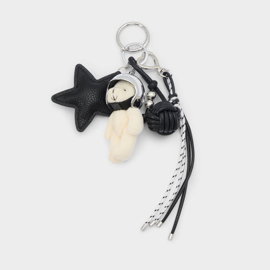 Aldo Astrobear in Black Silver Multi - Bag charm Bags|Accessories