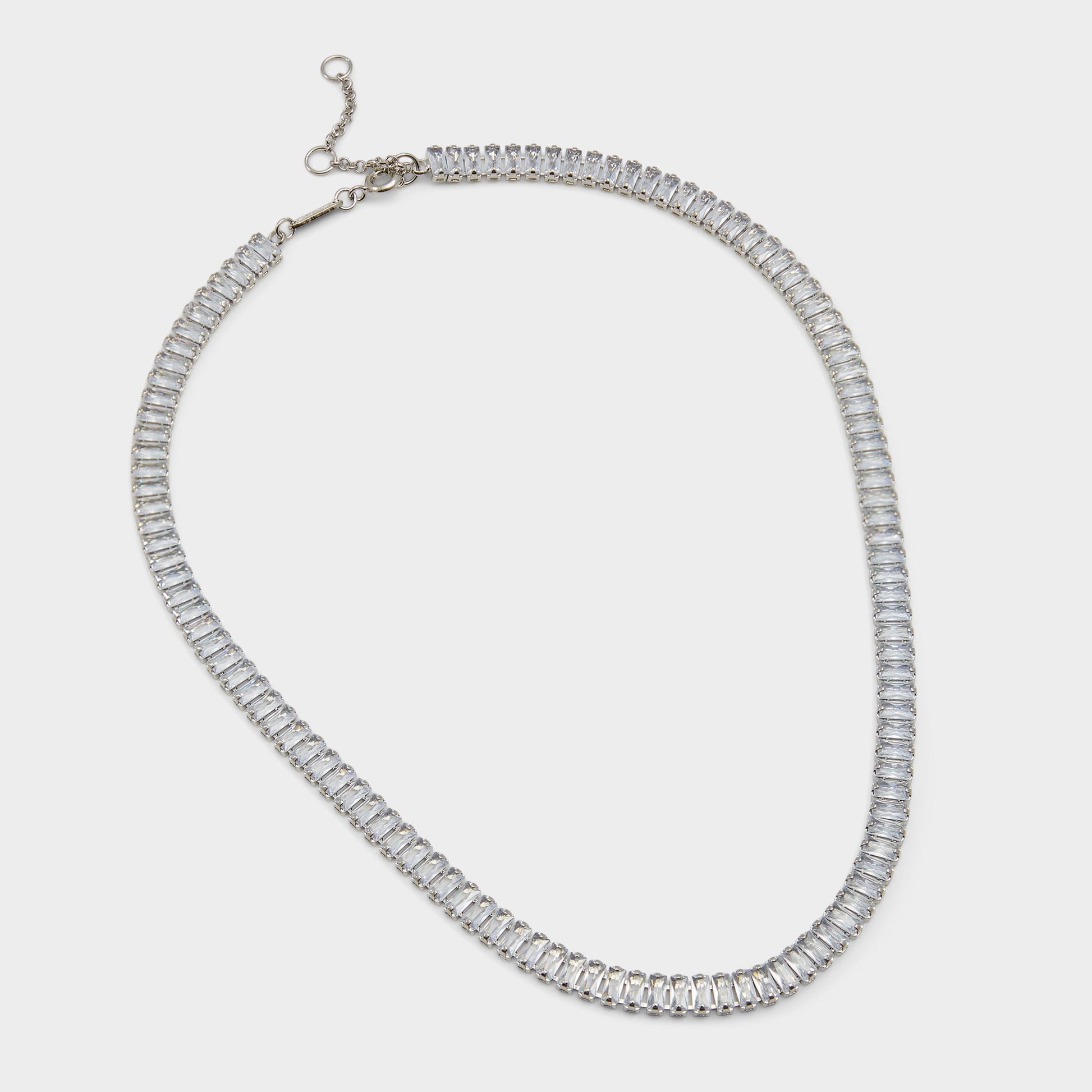 Aldo Maliana Silver/Clear Multi Women's Necklaces - Choker necklace Accessories