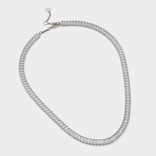 Aldo Maliana Silver/Clear Multi Women's Necklaces - Choker necklace Accessories