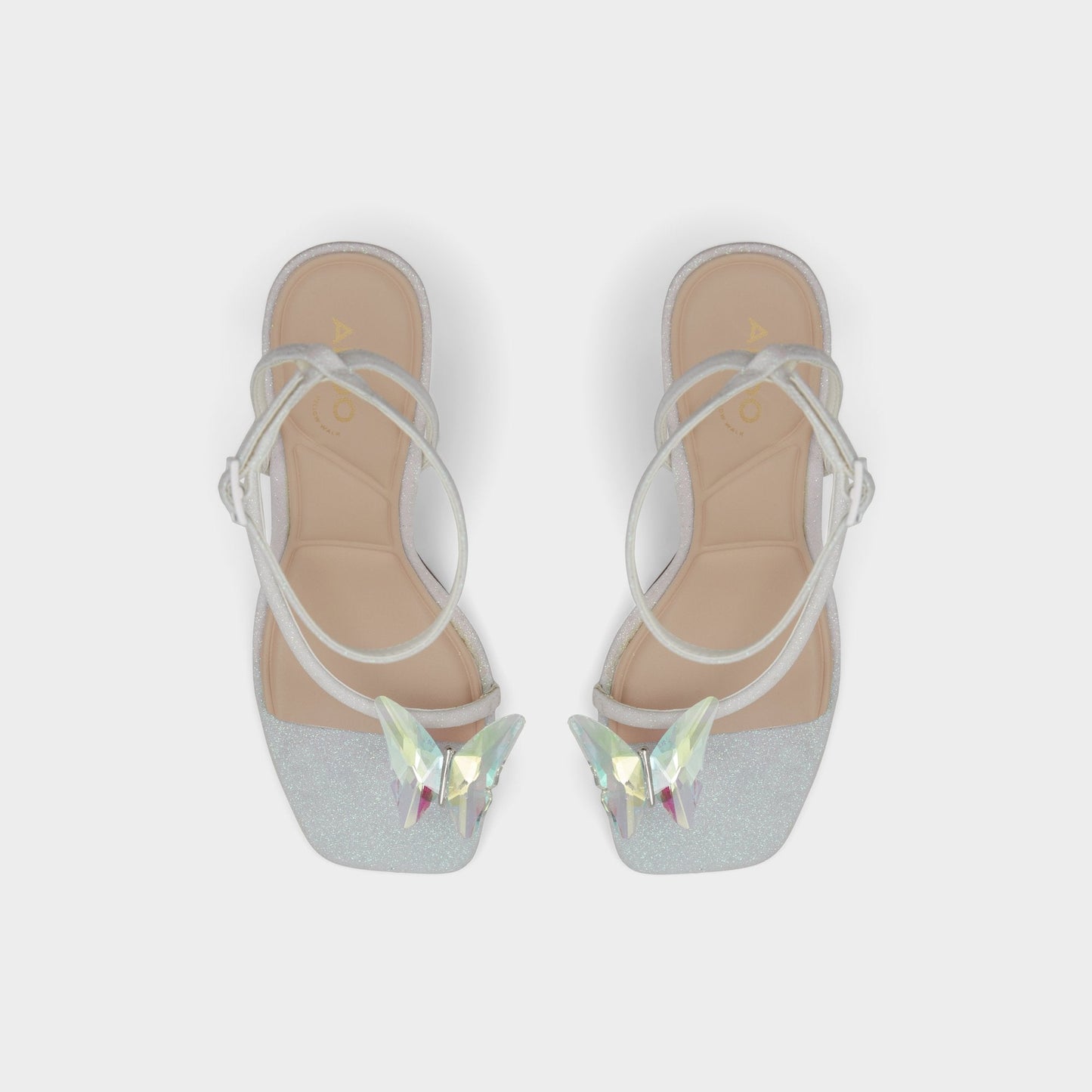 Aldo Pepela in White - Strappy heeled sandal, Block heel Women