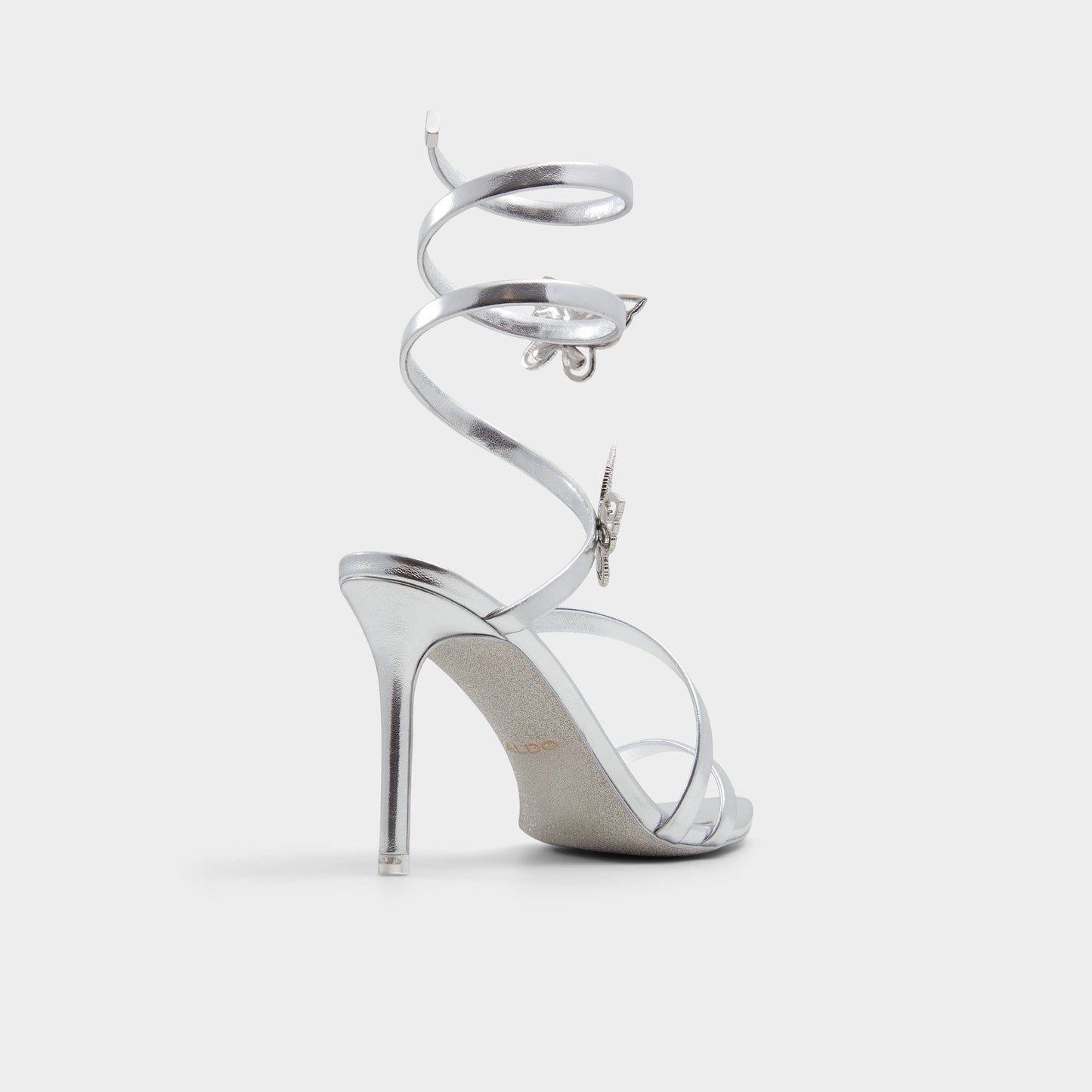 Aldo Ocia in Silver - Stiletto strappy sandal Women