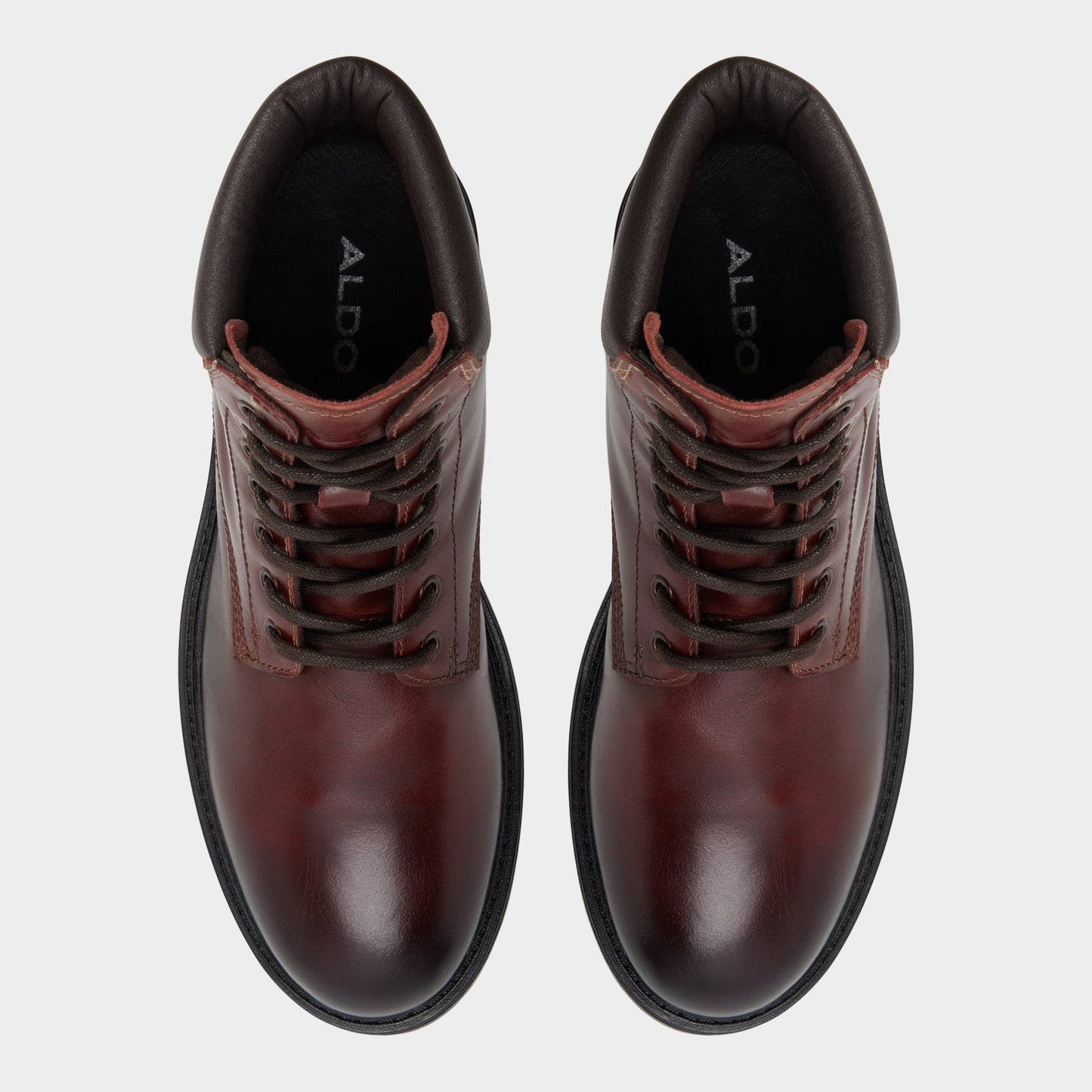 Aldo Draco in Medium Brown - Combat boot, Lug sole Men