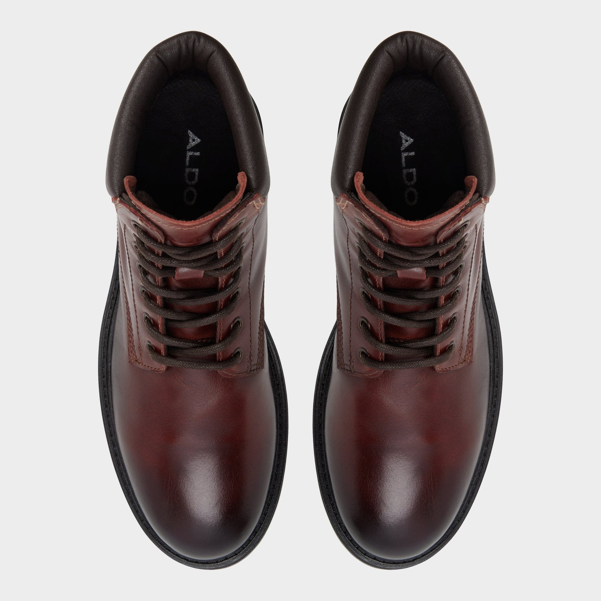 Aldo Draco in Medium Brown - Combat boot, Lug sole Men