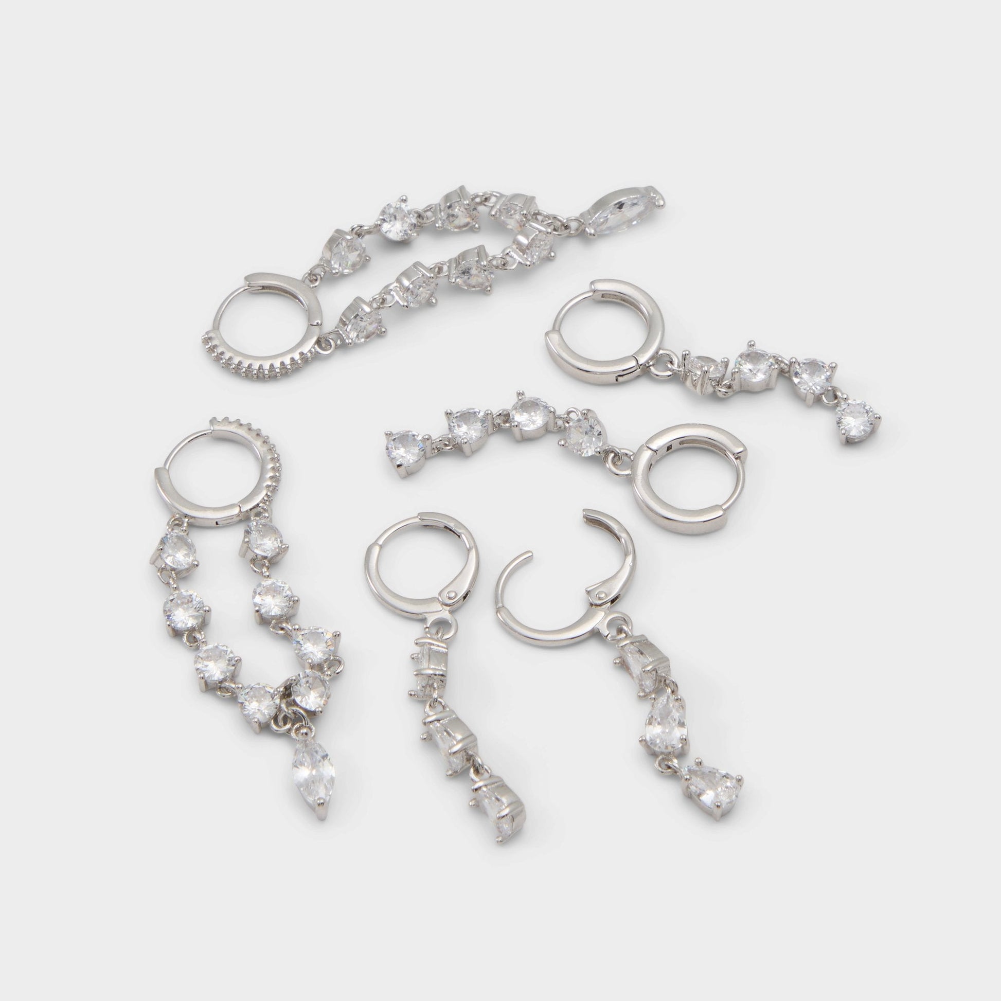 Aldo Colettee in Silver Clear Multi - Earring set Women|Accessories|New