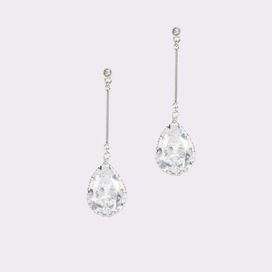 Aldo Cares Silver/Clear Multi Women's Earrings - Chandelier earrings Women