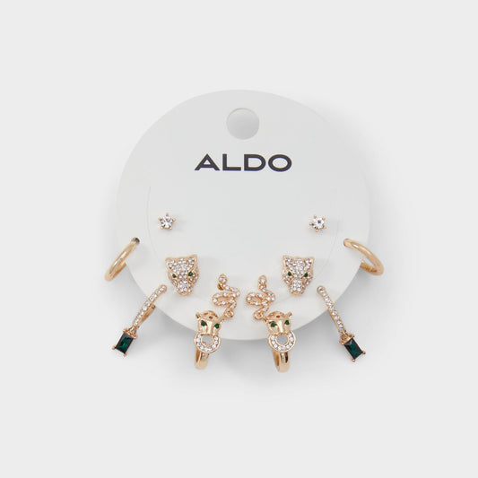 Aldo Junglechic Gold/Clear Multi Women's Earrings - Earrings Women|Accessories