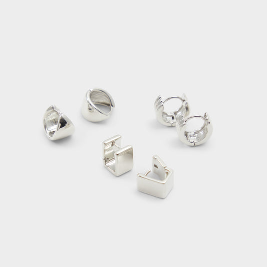 Aldo Adenariel in Silver - Huggie hoop earrings Women|Accessories