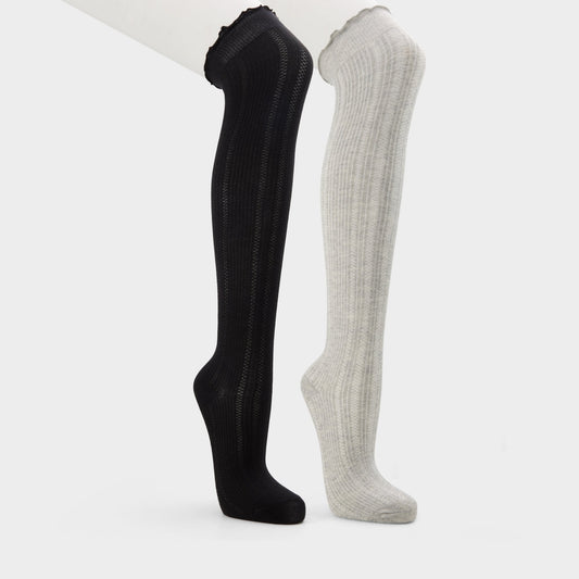 Aldo Frillie in Black White - Knee high socks Women|Accessories