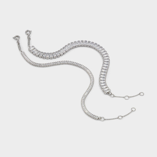 Aldo Lagodi Silver/Clear Multi Women's Cubic Zirconia - Bracelet Accessories